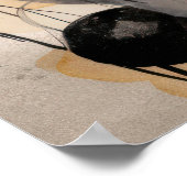 Hintergrund für abstrakte rote Blume Poster (Ecke)