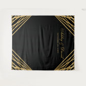 Hintergrund für Abstraktes Foto in Schwarz und Gol Wandteppich (Vorderseite (Horizontal))