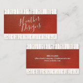 Hintergrund für Abstraktes Leder aus Gold Foil Visitenkarte (Vorne/Hinten)