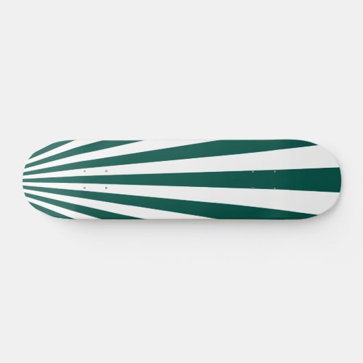 Hintergrund für Aquamarine grüne Sonnenstrahlen Skateboard (Horizontal)