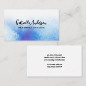 Hintergrund für Aquarellbilder Visitenkarte (Vorne/Hinten)