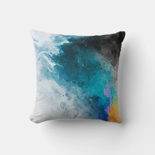 Hintergrund für Aquarellpapier Abstrakt Painted Il Kissen