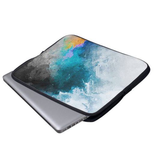 Hintergrund für Aquarellpapier Abstrakt Painted Il Laptopschutzhülle (Vorne Knopf)