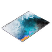 Hintergrund für Aquarellpapier Abstrakt Painted Il Notizblock (Linke Seite)