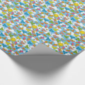 Hintergrund für Baby-Tiere Geschenkpapier (Ecke)
