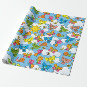 Hintergrund für Baby-Tiere Geschenkpapier