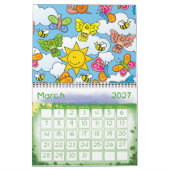Hintergrund für Baby-Tiere Kalender (Mär 2027)