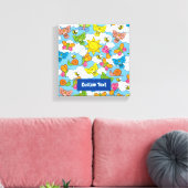 Hintergrund für Baby-Tiere Leinwanddruck (Insitu (Wohnzimmer))