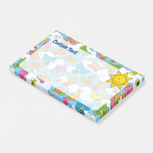 Hintergrund für Baby-Tiere Post-it Klebezettel