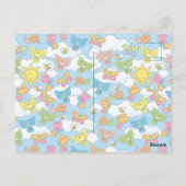 Hintergrund für Baby-Tiere Postkarte (Rückseite)