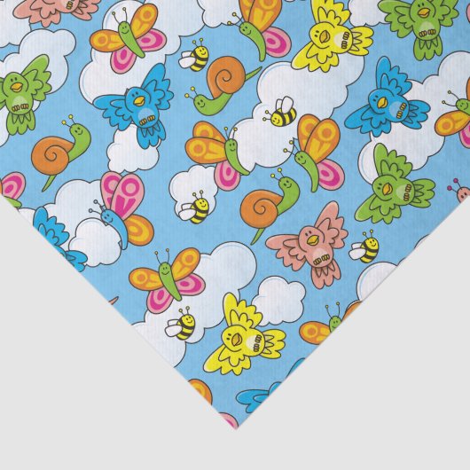 Hintergrund für Baby-Tiere Seidenpapier (Ausschnitt)