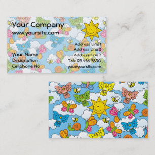 Hintergrund für Baby-Tiere Visitenkarte