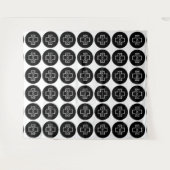 Hintergrund für benutzerdefinierte Logoereignisse Wandteppich (Vorderseite (Horizontal))