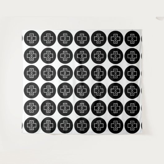 Hintergrund für benutzerdefinierte Logoereignisse Wandteppich (Vorderseite (Horizontal))