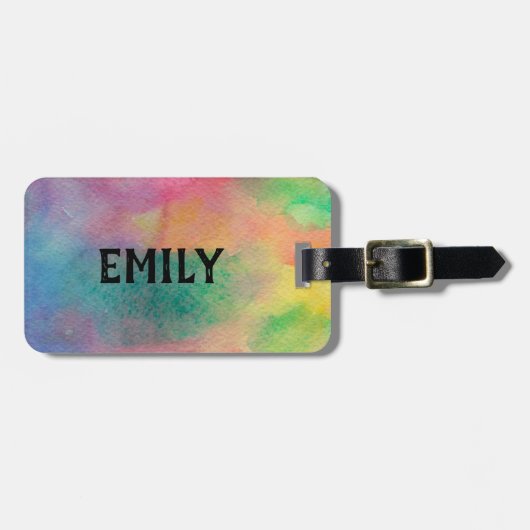 Hintergrund für benutzerdefinierte Monogramm-Wasse Gepäckanhänger (Vorderseite horizontal)