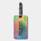 Hintergrund für benutzerdefinierte Monogramm-Wasse Gepäckanhänger (Rückseite vertikal)