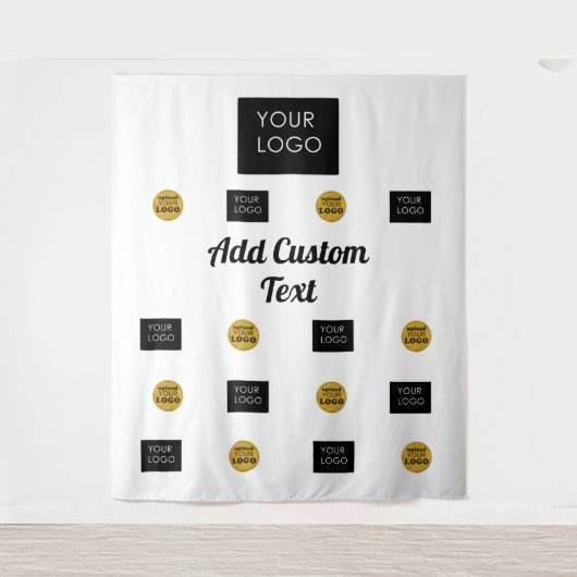 Hintergrund für beruflich 2 Firmenlogos Wandteppich (Vorderseite)