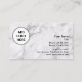 Hintergrund für berufliche Logo-Stone-Marmor Visitenkarte (Vorderseite)