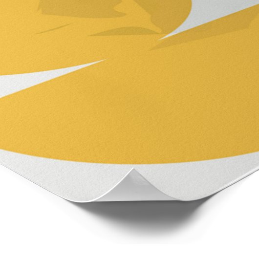 Hintergrund für blaue Aquarellstreifen. Creative L Poster (Ecke)