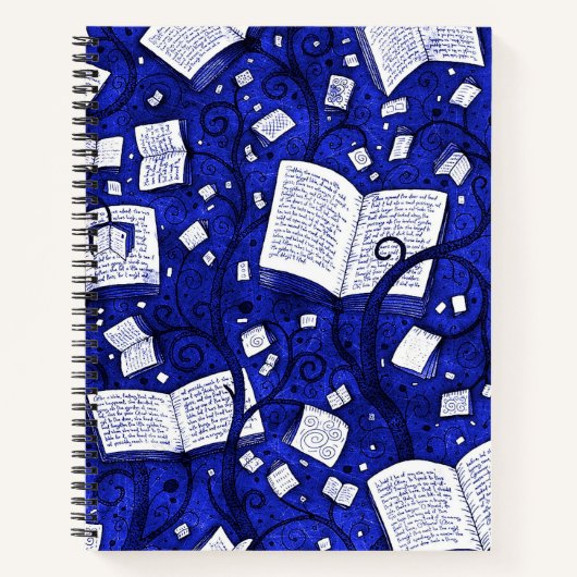 Hintergrund für blaue Bücher (Vorderseite)