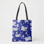 Hintergrund für blaue Bücher Tasche (Vorderseite)