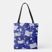 Hintergrund für blaue Bücher Tasche (Rückseite)