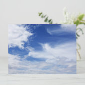 Hintergrund für blaue Himmelswolken - Maßgeschneid (Stehend Vorderseite)