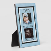 Hintergrund für blaue Metalle Ultraschall 2 Foto Fotoplatte (Seite)