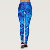 Hintergrund für blaues Wasser Leggings (Rückseite)