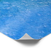 Hintergrund für blaues Wasser Poster (Ecke)
