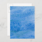 Hintergrund für blaues Wasser Postkarte (Vorne/Hinten)