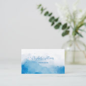 Hintergrund für blaues Wasser Visitenkarte (Stehend Vorderseite)