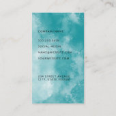 Hintergrund für blaugrüne Textur Visitenkarte (Rückseite)