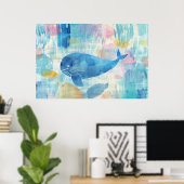 Hintergrund für Blauwale Poster (Heimbüro)