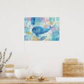 Hintergrund für Blauwale Poster (Küche)
