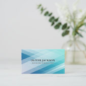 Hintergrund für Blue Abstrakt Hues Visitenkarte (Stehend Vorderseite)