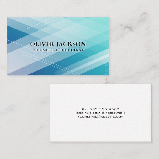 Hintergrund für Blue Abstrakt Hues Visitenkarte (Vorne/Hinten)