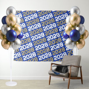 Hintergrund für Blue and Bronze Gold Abschluss Wandteppich
