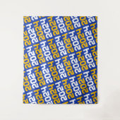 Hintergrund für Blue and Gold Abschluss Wandteppich (Vorderseite)