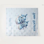 Hintergrund für Blue Baby Schuhe Wandteppich (Vorderseite (Horizontal))