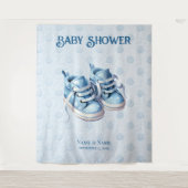 Hintergrund für Blue Baby Schuhe Wandteppich (Vorderseite)