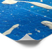 Hintergrund für Blue Mixed Media, Ihr Text hier Poster (Ecke)