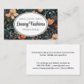 Hintergrund für Blumendruck Visitenkarte (Vorne/Hinten)