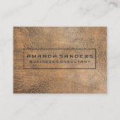 Hintergrund für braunes Leder Visitenkarte (Vorderseite)