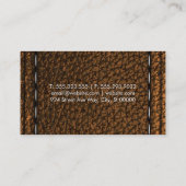 Hintergrund für braunes Strohleder Visitenkarte (Rückseite)