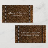 Hintergrund für braunes Strohleder Visitenkarte (Vorne/Hinten)