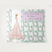 Hintergrund für Brautparty Chic Foto - Rosa Wandteppich (Vorderseite (Horizontal))