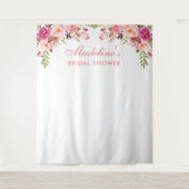 Hintergrund für Brautparty | Foto-Kabine Prop Pink Wandteppich (Vorderseite)