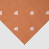 Hintergrund für Burnt Orange Mini-Herzen Seidenpapier (Detail)
