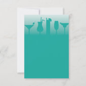 Hintergrund für Cocktail-Party Einladungen (Rückseite)